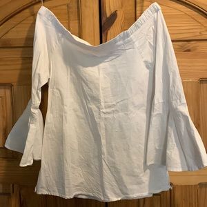 White Off the Shoulder Top